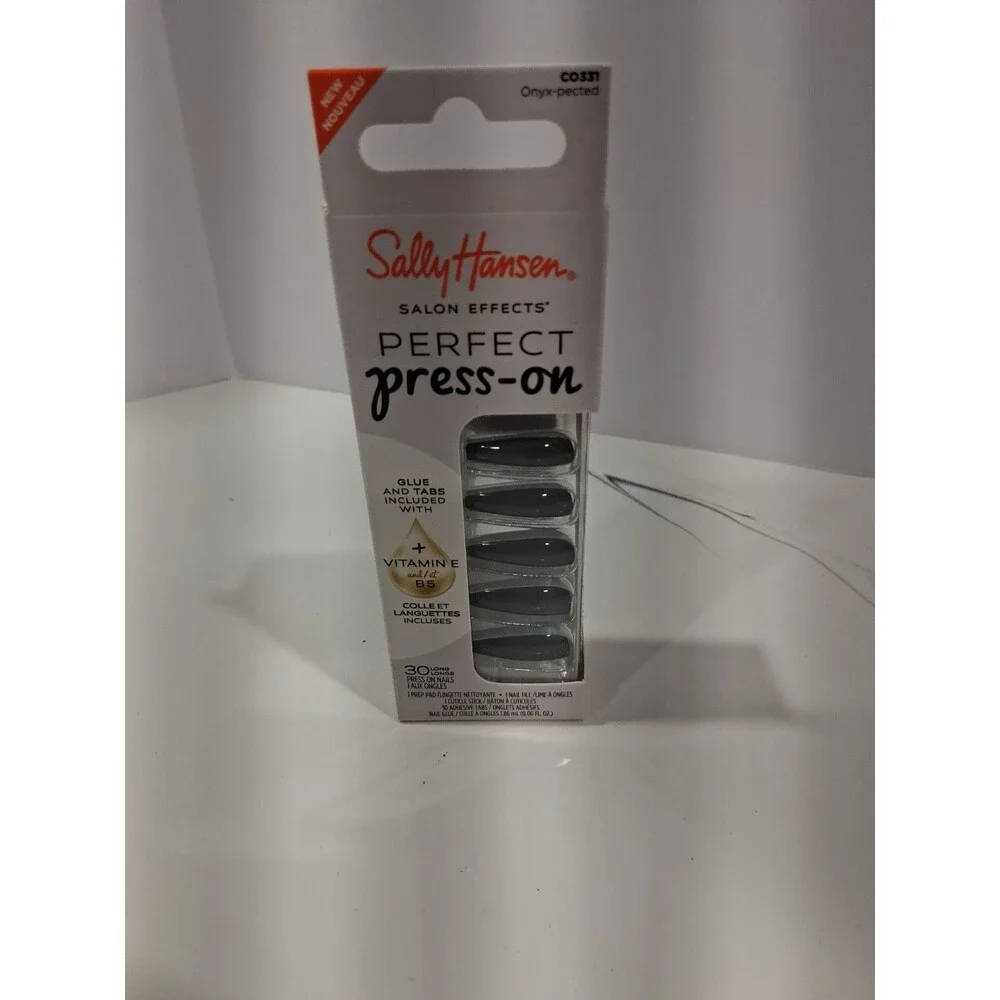 Sally Hansen Perfect Press-On Nails, C0331 Onyx-pected HB1
